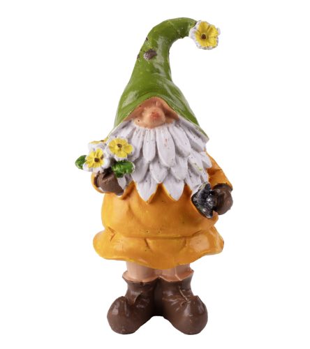 POLIREZIN TAVASZ MANÓ, ÁSÓVAL, VIRÁGGAL, NARANCSSÁRGA ZÖLD