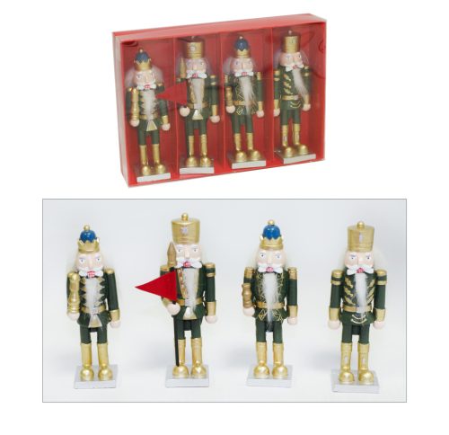 DEKOR POLIREZIN DIÓTÖRŐ DÍSZDOBOZBAN, 4 DARABOS, SÖTÉTZÖLD