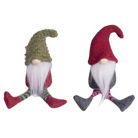 DEKOR TEXTIL ORRSZAKÁLL, LÓGÓLÁBÚ, PIROS-ZÖLD