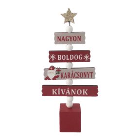   FA FENYŐ NAGYON BOLDOG KARÁCSONYT KÍVÁNUNK FELIRAT, NATÚR