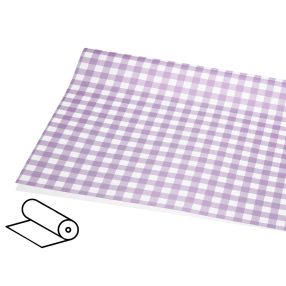 CSOMAGOLÓ FÓLIA, KOCKÁS, LILA V MINTA, KOCKÁS, LILA