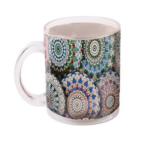 ÜVEG BÖGRE, MANDALA MINTÁS