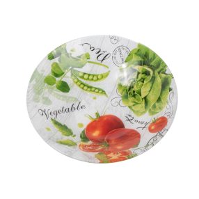 ÜVEG TÁL MÉLY, ZÖLDSÉGEK
