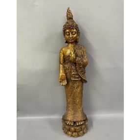 KÜLTÉRI BUDDHA, ÁLLÓ, ARANY