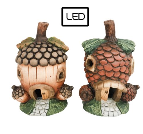 KERÁMIA VILÁGÍTÓ MAKK, LEDDEL, BARNA