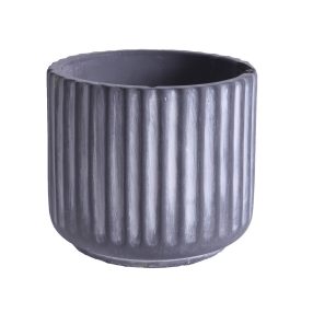 BETONKASPÓ, KEREK, BORDÁZOTT, SZÜRKE