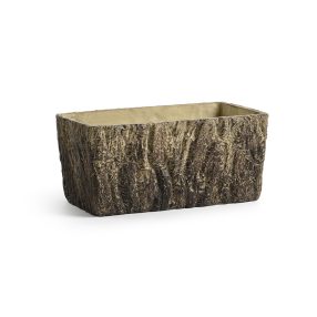 BETONKASPÓ, TÉGLALAP ALAKÚ, FAKÉRG MINTÁS, BARNA