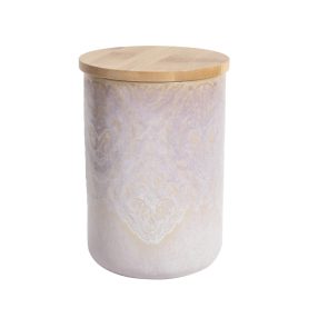 KÉZMŰVES KERÁMIA, FŰSZERTARTÓ, CSEMPE MINTÁVAL, PÚDER