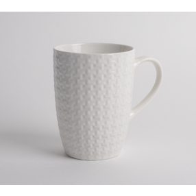 KERÁMIA BÖGRE 3D KÖTÖTT PULCSIMINTÁS, FEHÉR