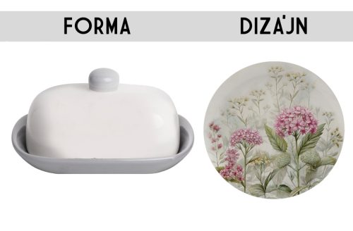 KERÁMIA VAJTARTÓ, MEZEI VIRÁG MINTÁS