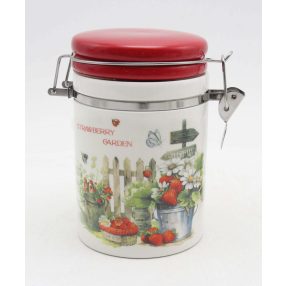 KERÁMIA CSATOSÜVEG, STRAWBERRY GARDEN FELIRATTAL, EPRES
