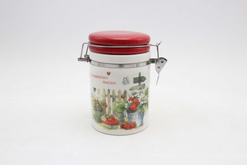KERÁMIA CSATOSÜVEG, STRAWBERRY GARDEN FELIRATTAL, EPRES