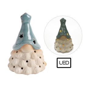 PORCELÁN ORRSZAKÁLL, LEDDEL, KRÉM TÜRKIZ