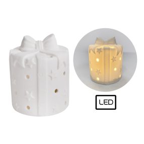PORCELÁN LEDDEL, KARÁCSONYI CSOMAG FEHÉR