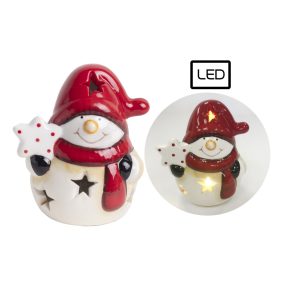 PORCELÁN HÓEMBER, LEDDEL, CSILLAGGAL,