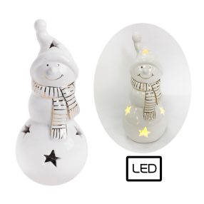 PORCELÁN HÓEMBER, LEDDEL, FEHÉR ARANY