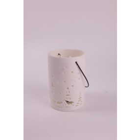 PORCELÁN LED LÁMPÁS, TÉL, FEHÉR