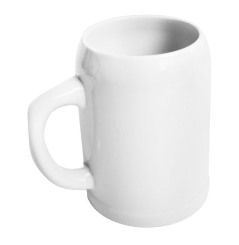 PORCELÁN SOUVENÍR KORSÓ, ÍVES, FEHÉR