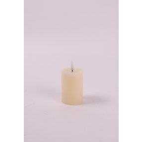 LEDES WAX GYERTYA, LÁNGEFFEKTTEL, RUSZTIKUS, KRÉM