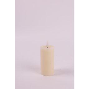 LEDES WAX GYERTYA, LÁNGEFFEKTTEL, RUSZTIKUS, KRÉM