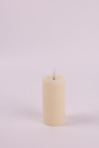 LEDES WAX GYERTYA, LÁNGEFFEKTTEL, RUSZTIKUS, KRÉM