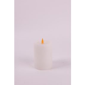 LEDES WAX GYERTYA, LÁNGEFFEKTTEL, FEHÉR