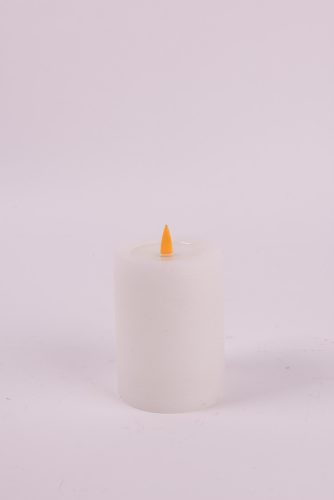 LEDES WAX GYERTYA, LÁNGEFFEKTTEL, FEHÉR