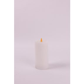 LEDES WAX GYERTYA, LÁNGEFFEKTTEL, FEHÉR