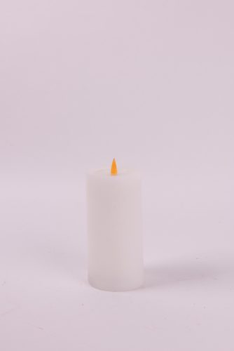 LEDES WAX GYERTYA, LÁNGEFFEKTTEL, FEHÉR