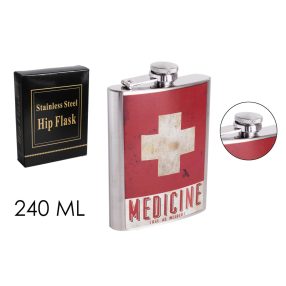 LAPOSÜVEG, ROZSDAMENTES ACÉL, MEDICINE  FELIRAT