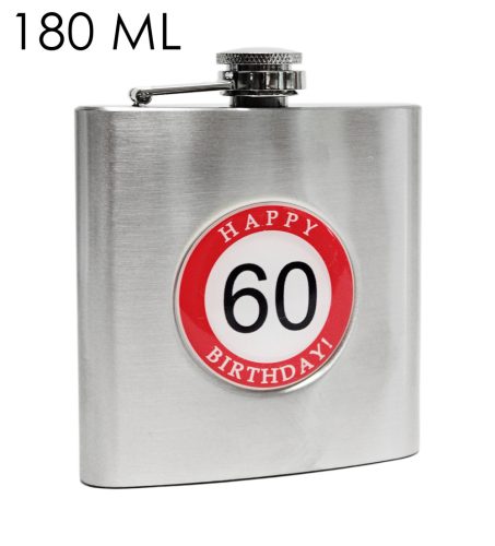 LAPOSÜVEG ROZSDAMENTES ACÉL 60YEARS   FELIRATTAL