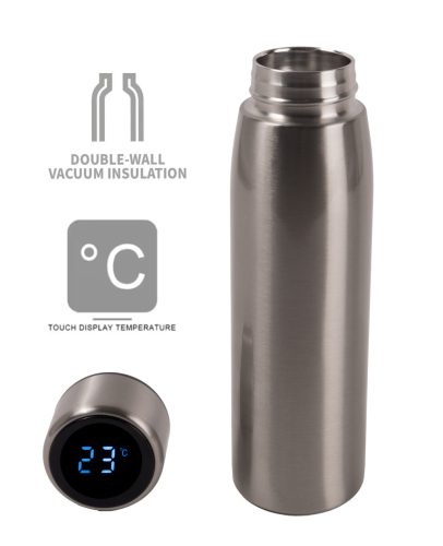 KULACS+HŐMÉRŐ EZÜST DF380ML