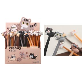 ZSELÉTOLL, SZILIKONBÓL, MACSKÁS, 6 FÉLE SZÍNBEN