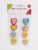 WOODEN STICKERS HEARTS SET OF 9