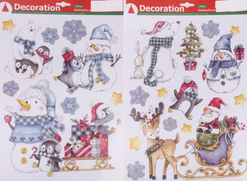 ABLAK MATRICA, KARÁCSONYI, KÉK ÉS FEHÉR