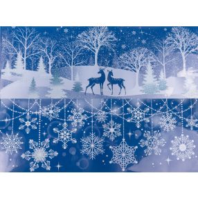 ABLAK MATRICA, HAVAS ERDŐ VAGY HÓKRISTÁLYOK, GLITTERES