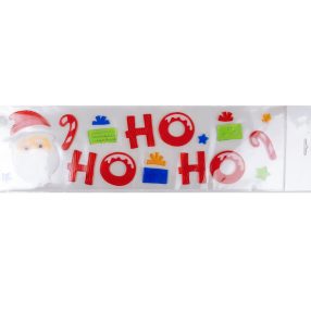 ABLAKZSELÉ MIKULÁS FEJ,  HO HO HO FELIRAT