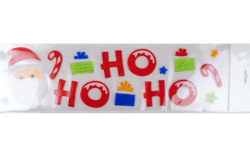 ABLAKZSELÉ MIKULÁS FEJ,  HO HO HO FELIRAT