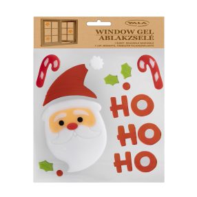 ABLAKZSELÉ TÉLAPÓ FEJ,  HO HO HO FELIRAT