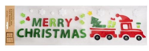 ABLAKZSELÉ MERRY CHRISTMAS FEKIRAT, KARÁCSONYI VONAT