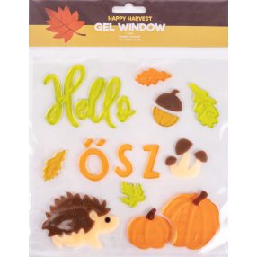 ABLAKZSELÉ SÜNDISZNÓ, HELLO ŐSZ FELIRAT, TÖKÖK