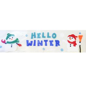 ABLAKZSELÉ  HELLO WINTER FELIRAT, 2 HÓEMBER