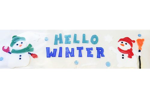 ABLAKZSELÉ  HELLO WINTER FELIRAT, 2 HÓEMBER