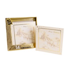 KÉPESLAP SZETT, 14 DARABOS, KARÁCSONYI SIVATAG