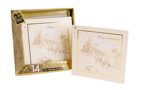 KÉPESLAP SZETT, 14 DARABOS, KARÁCSONYI SIVATAG