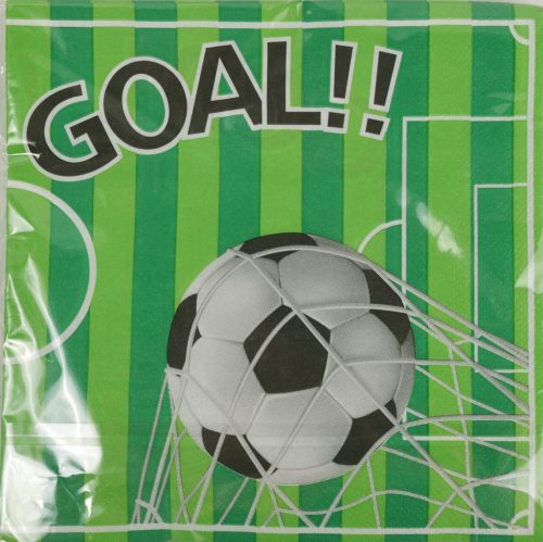 PARTY PAPÍR SZALVÉTA, 20 DARABOS, FOCILABDA MINTÁS