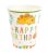 PARTY PAPÍR POHÁR, 10 DARABOS, HAPPY BIRTHDAY FELIRATTAL, DINÓS