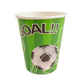 PARTY PAPÍR POHÁR, 10 DARABOS, FOCILABDA MINTÁS