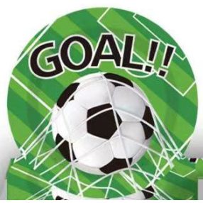 PARTY PAPÍR TÁNYÉR, 10 DARABOS, FOCILABDA MINTÁS