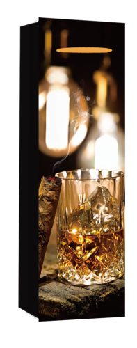 PAPÍRTASAK BOROS MATT, POHÁR WHISKEY JÉGGEL
